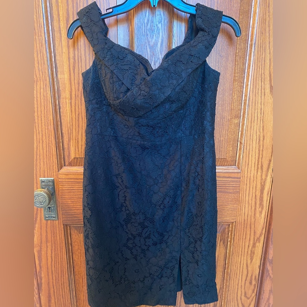Aiden Mattox black cocktail dress from Nordstrom. Worn once. Size 8.